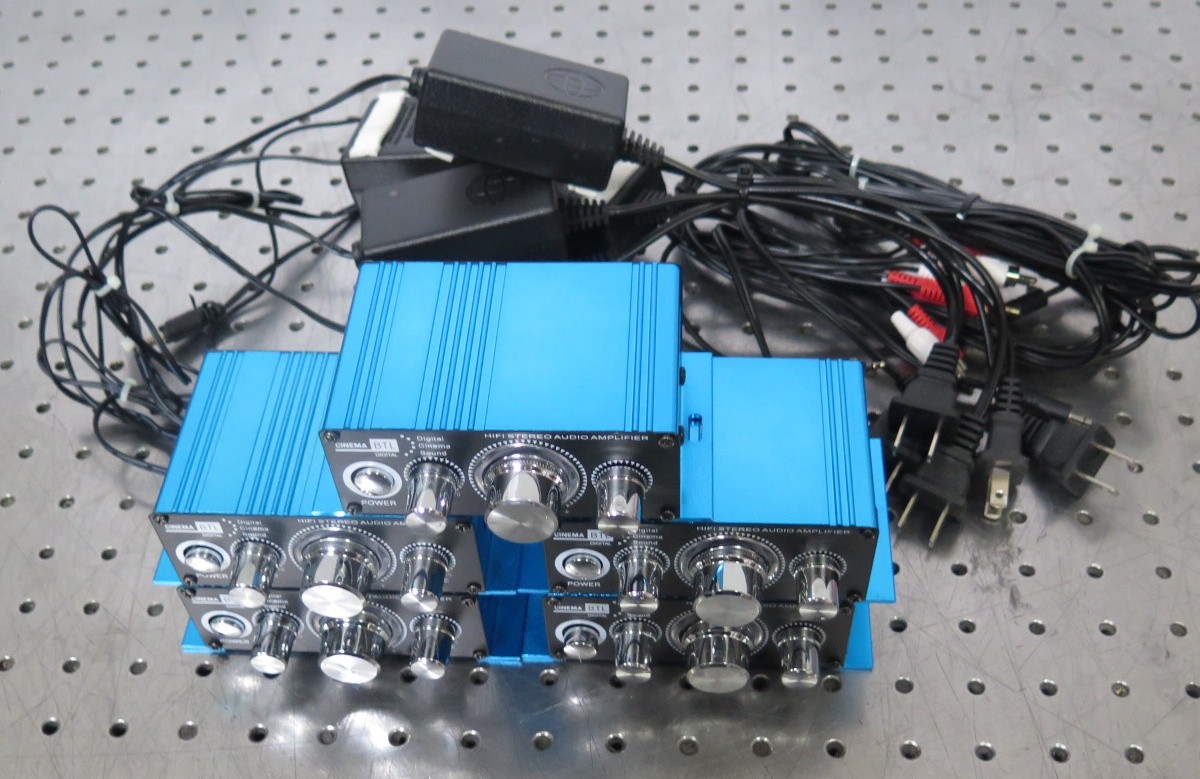 R201879 (5) Cinema BLT 2 Channel Mini HIFI Power Amplifier Audio Stereo Amp