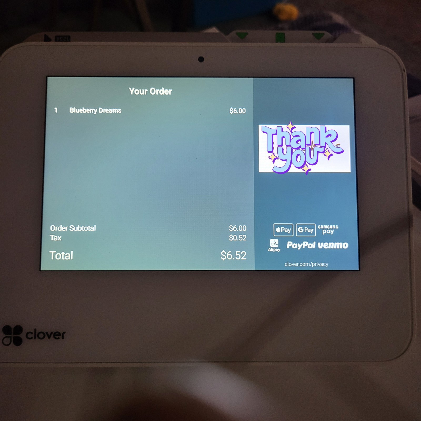 Clover Station Pro Point-of-sale System Featuring A Large Customer-facing System