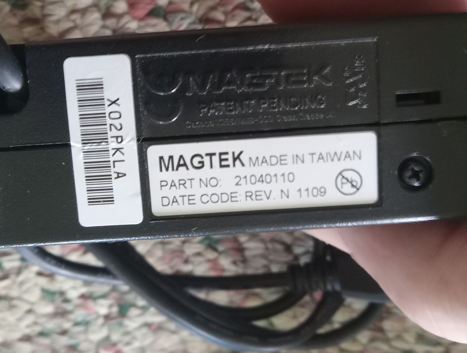 MagTek 21040110 USB Magnetic Stripe Card Reader Dual Head Swipe Reader Used