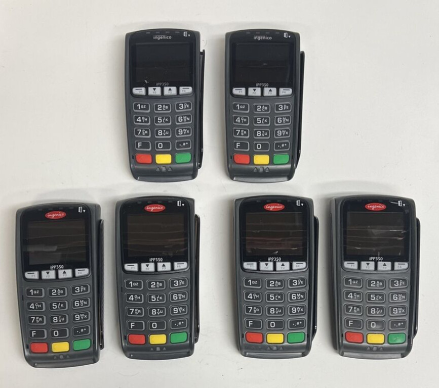 6x Ingenico IPP350 Color Display POS Credit Card Reader Terminal