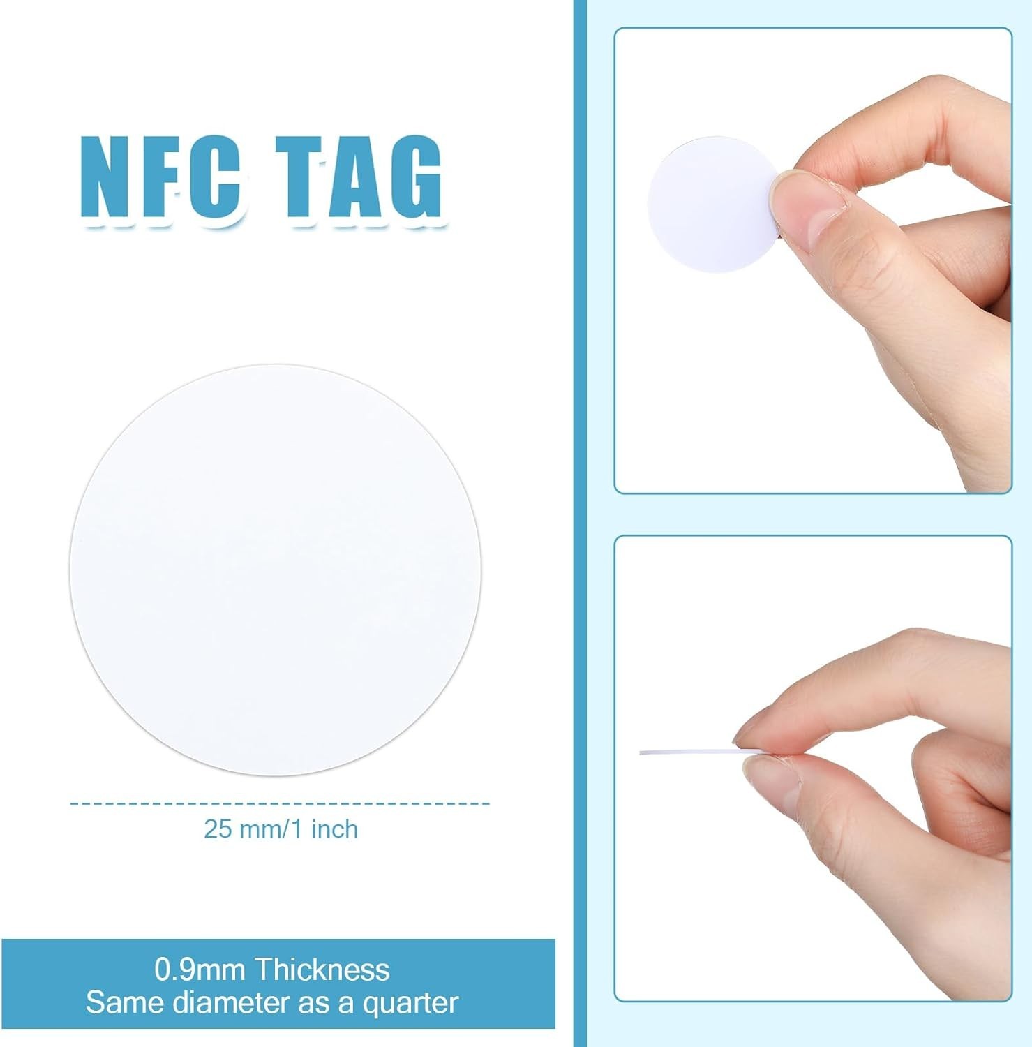 500 NFC Tags Sticker Cards for Tagmo Enabled Phones
