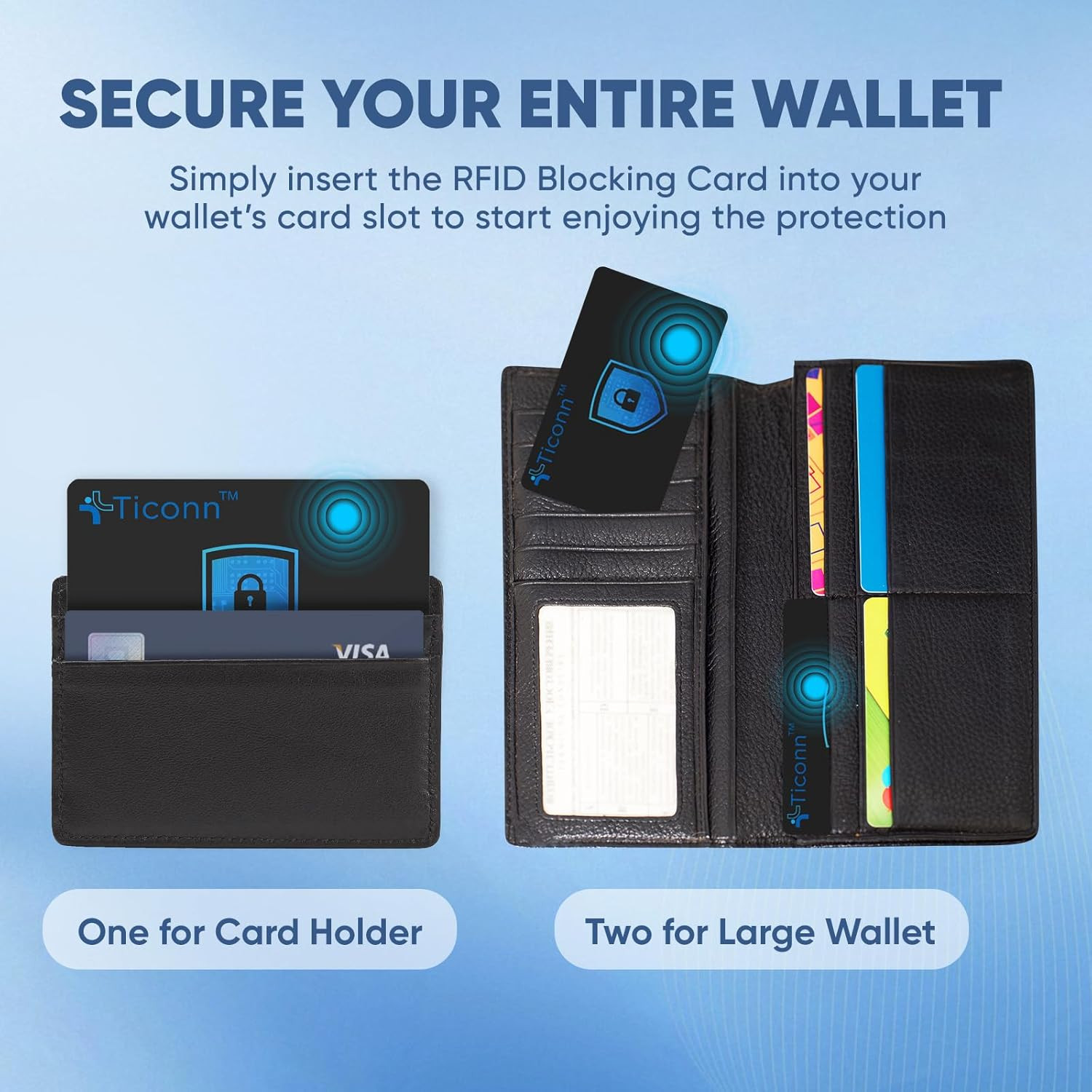 RFID Blocking Cards – 4 Pack, Premium Contactless NFC Debit Credit Card Passport