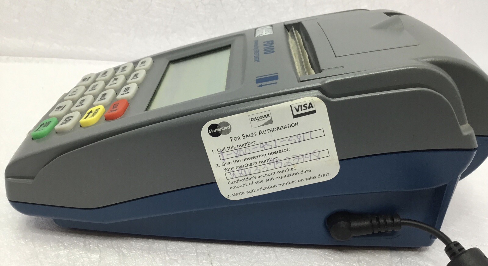 First Data FD100 Credit Card Terminal Not Tested Lights Up Appears To Work