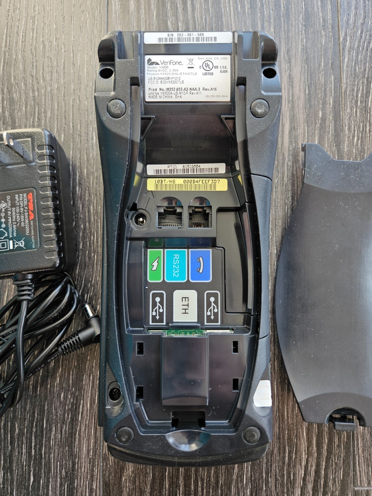 Verifone VX520 Credit Card Terminal all cables included excellent condition