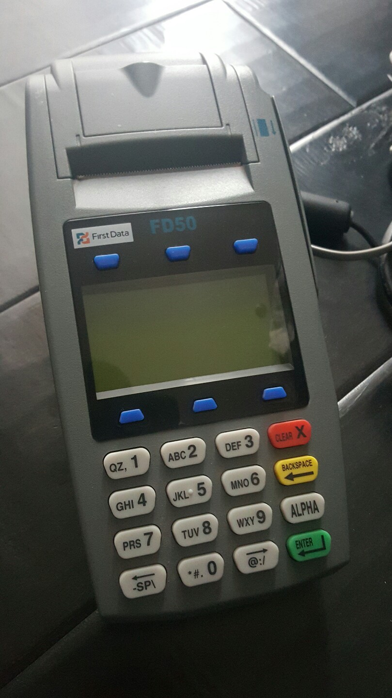 FIRST DATA FD50 CREDIT CARD MACHINE READER TERMINAL FirstData FD-50