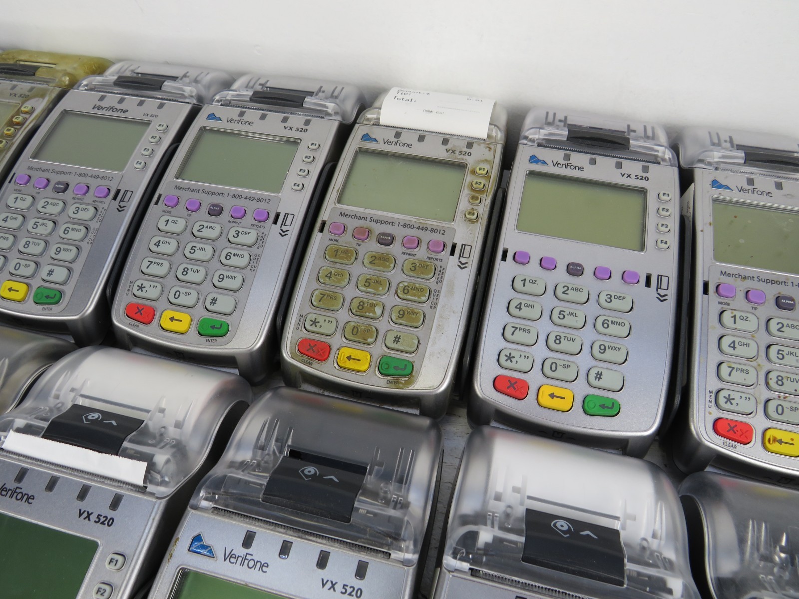 Lot of 14 Verifone VX520 VX 520 Credit Card Machine Terminal Reader POS *Read*