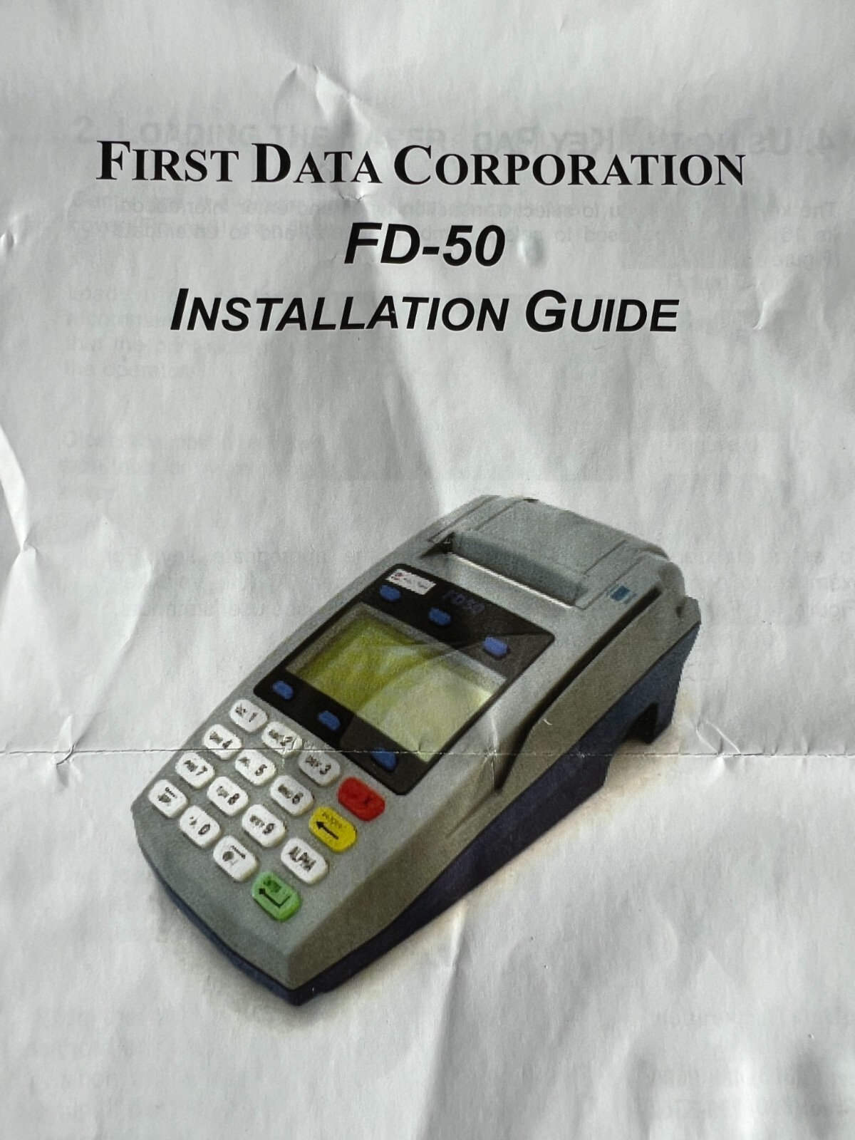 First Data FD50 Credit Card Terminal FD-50 NEW + FREE SHIPPING