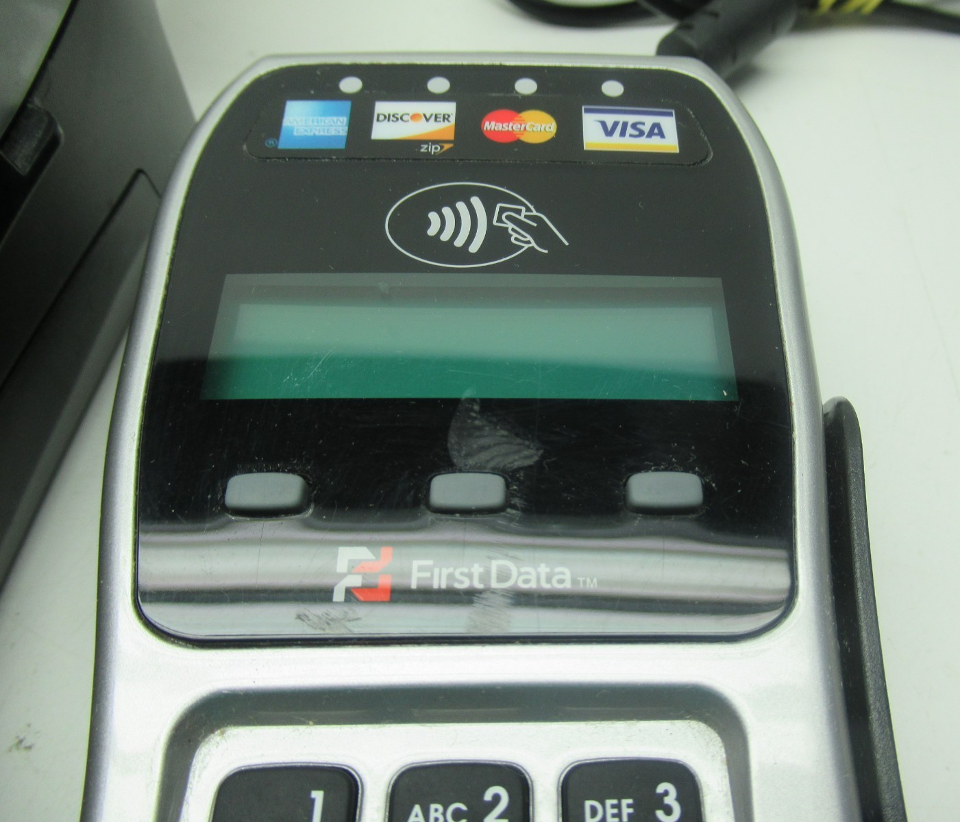First Data FD130 Credit Card Machine And Auxiliary Pen Pad FD35
