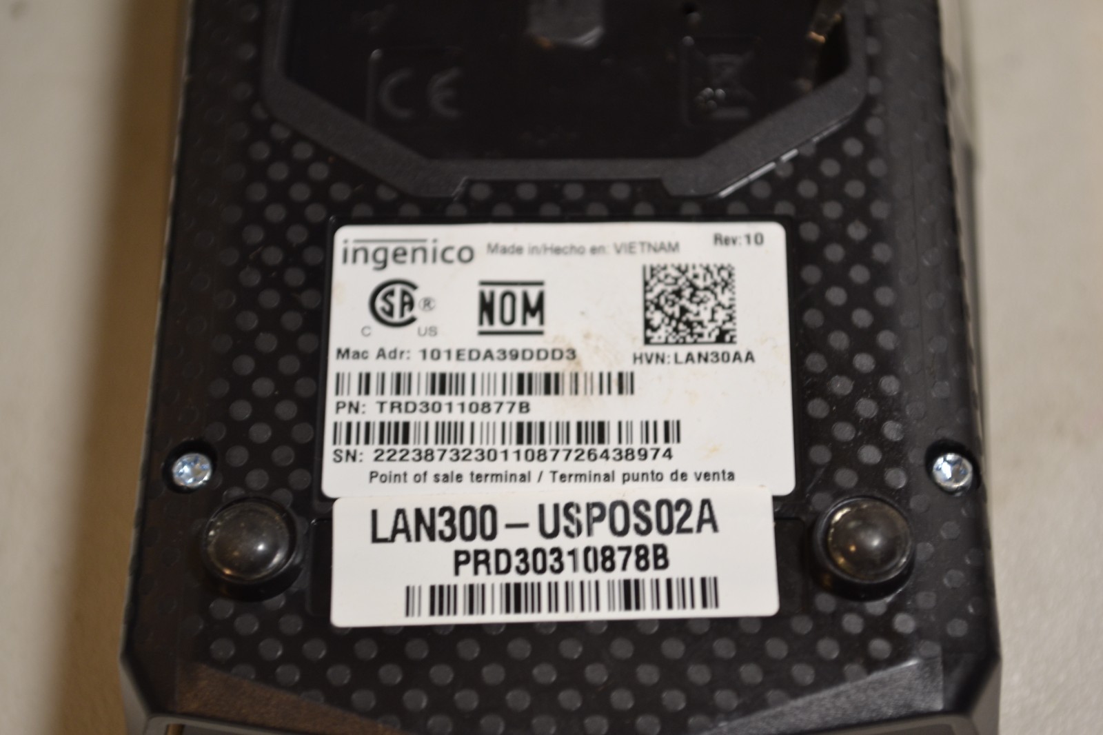 Ingenico Lane 3000 PN: TRD30110877B