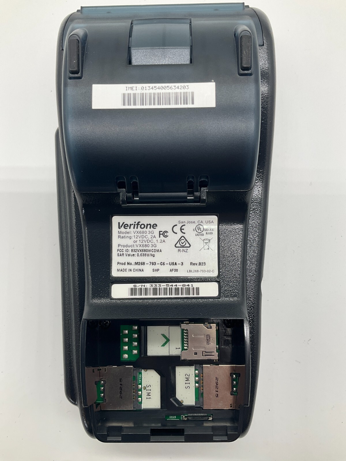 Verifone VX 680 3G Wireless Credit Card Terminal M268-793-C6-USA-3 *B STOCK*