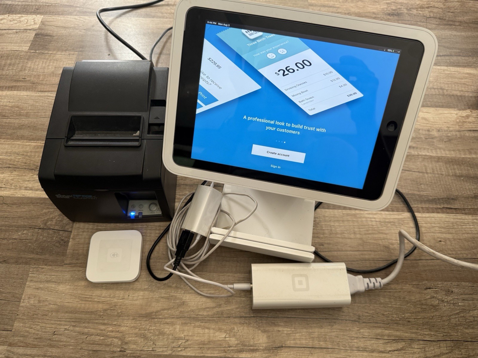 Used Square Register POS System Bundle WITH iPad And Printer