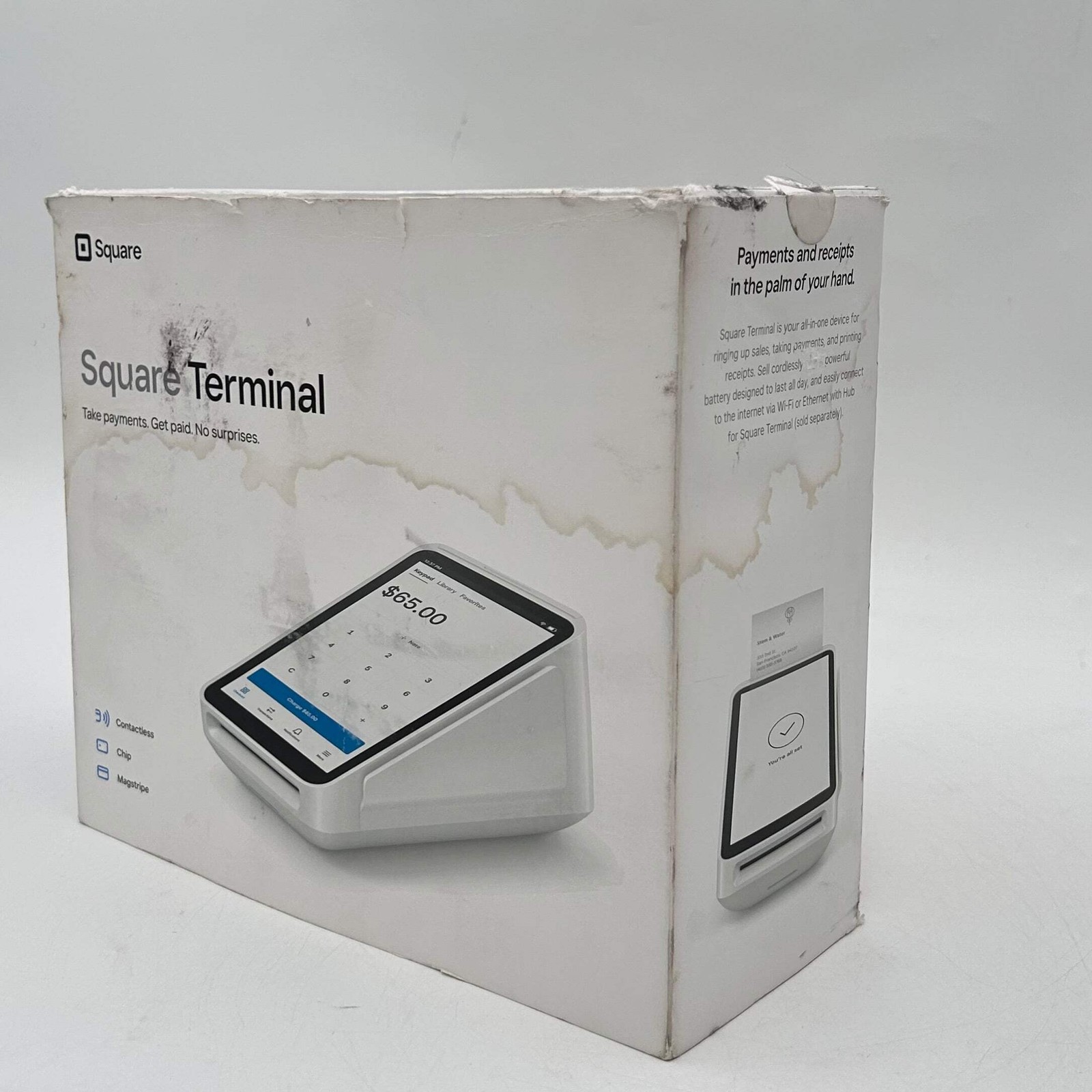 New Square Terminal All-In-One Wireless Credit Card/POS Device SPD2-01