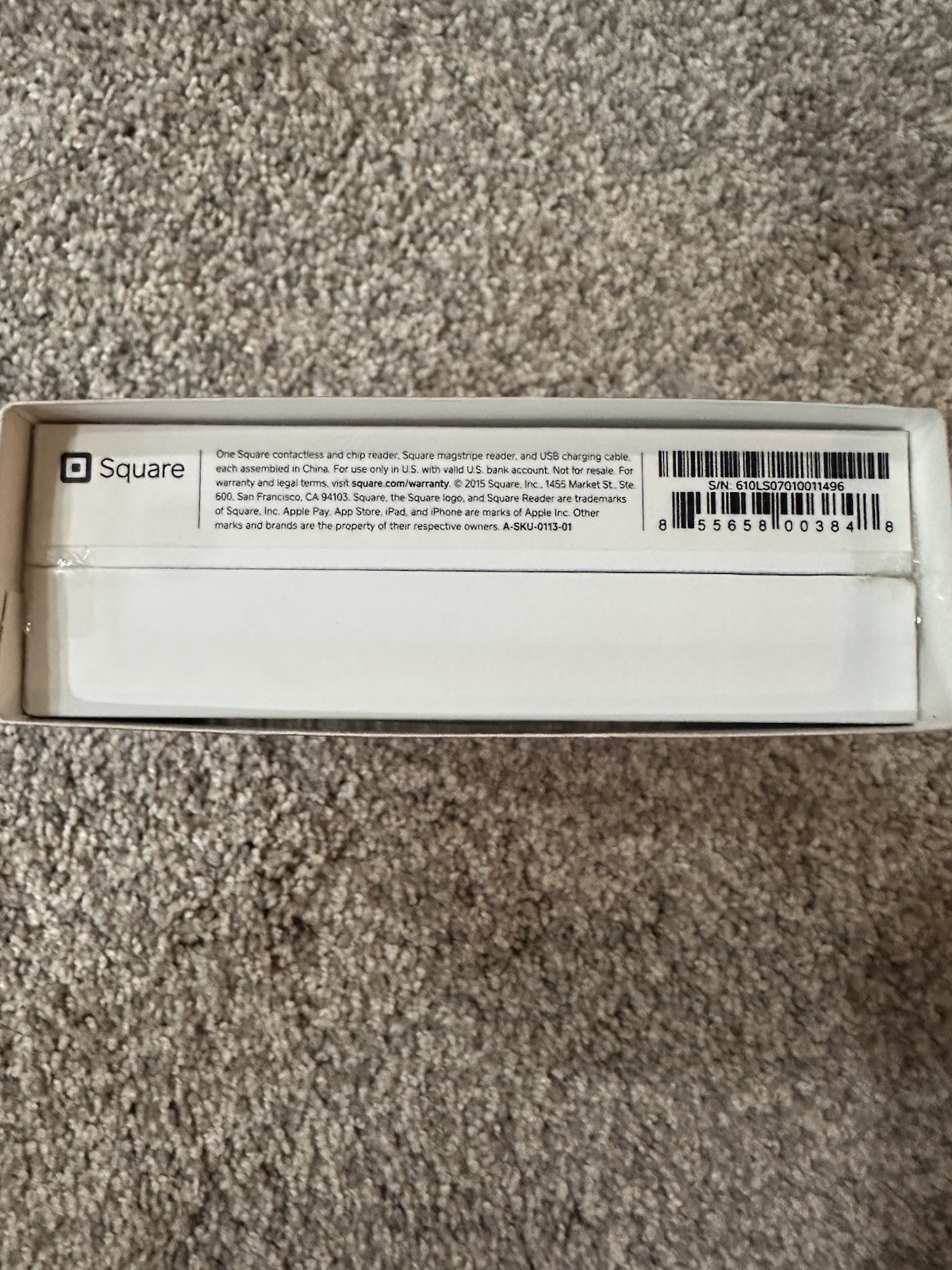 Square A-SKU-0113-01 Credit Card Reader New