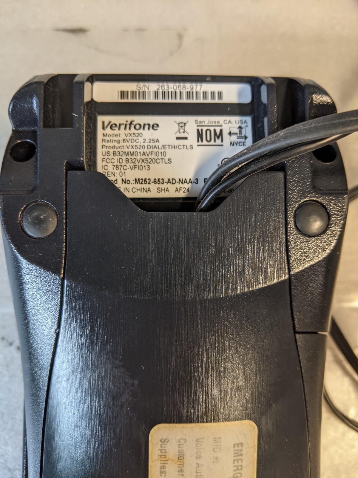 Lot of 4 VeriFone VX520 EMV NFC Credit Card Machines with Power Adapters – Reset