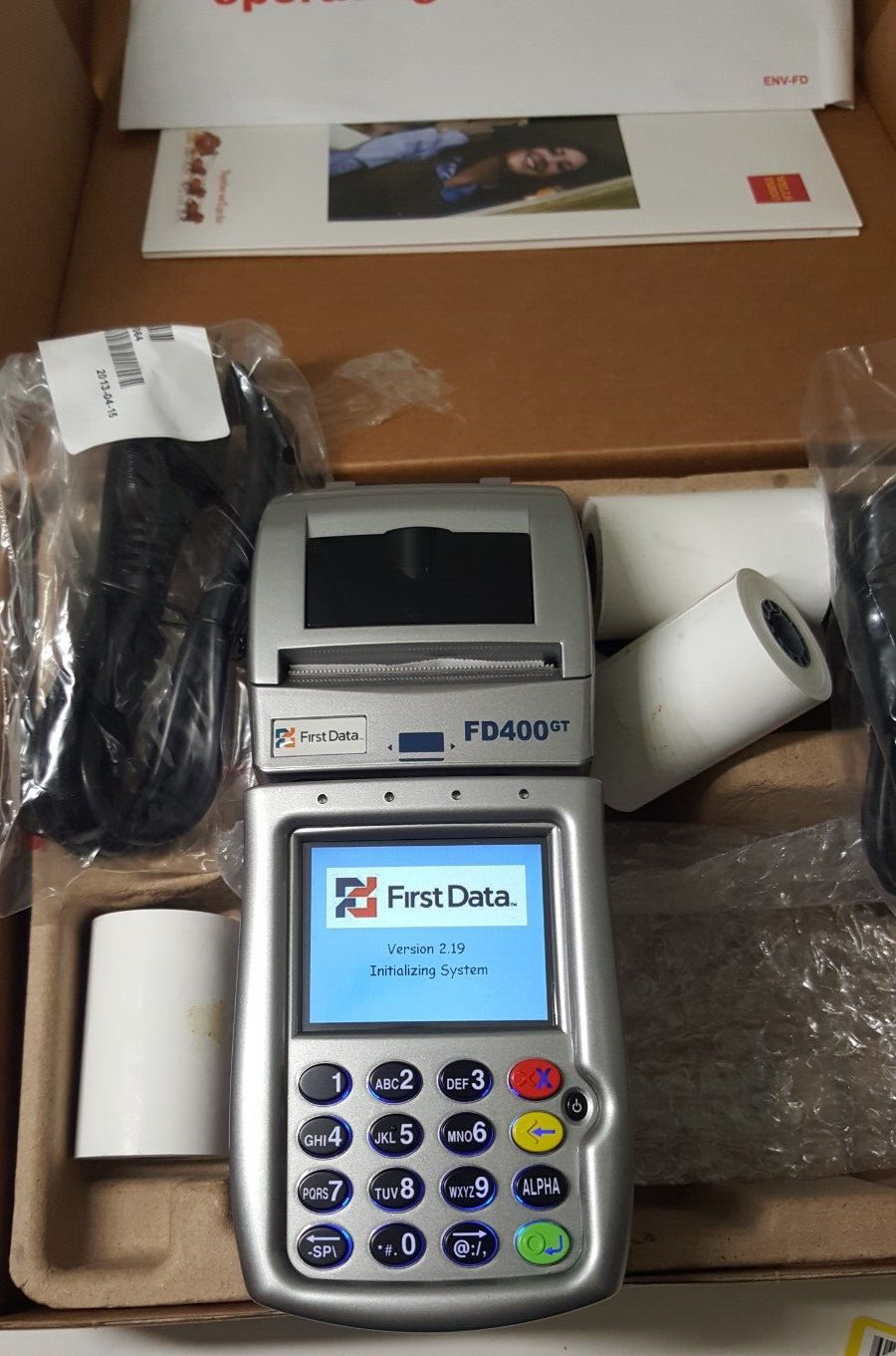 First Data FD400GT (MC8090) Credit Card Reader
