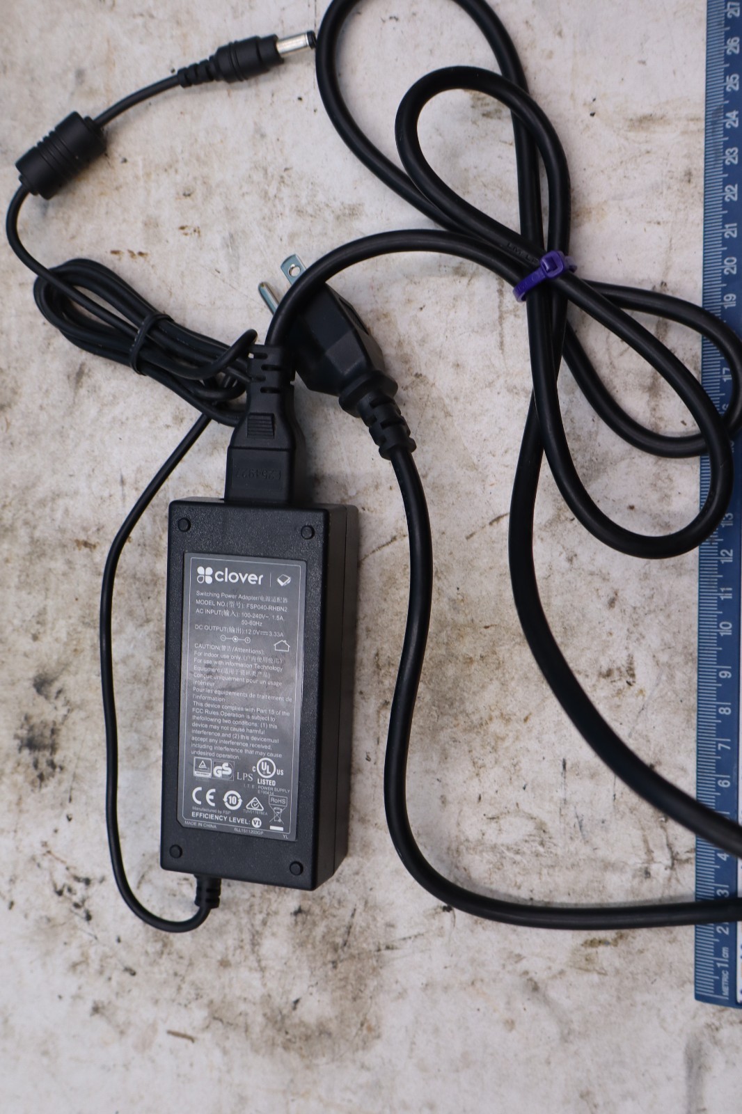 CLOVER FSP040-RHBN2 12V 3.33A POWER SUPPLY ADAPTER FOR C300 C400 POS