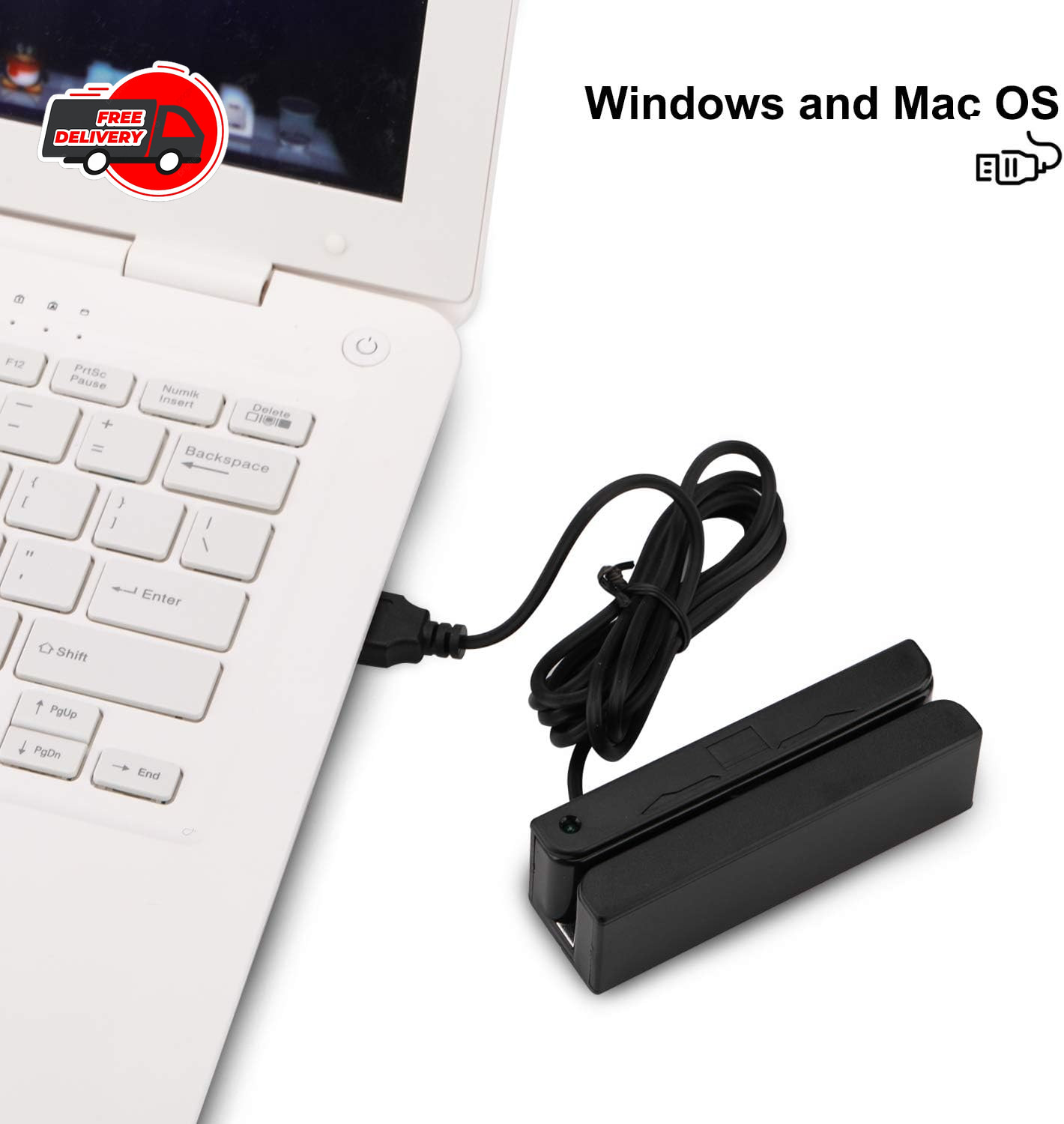 MSR90 USB Swipe Magnetic Credit Card Reader 3 Tracks Mini Smart Card Reader
