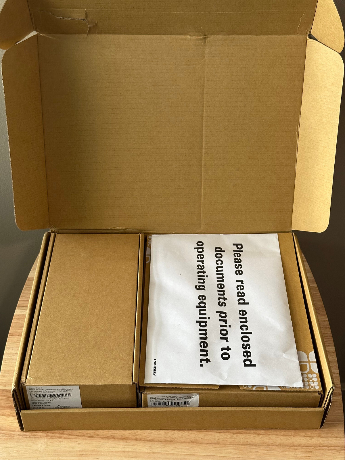 Clover Flex 3 C405 Handheld POS with Wireless Cradle (Brand New, Unused)