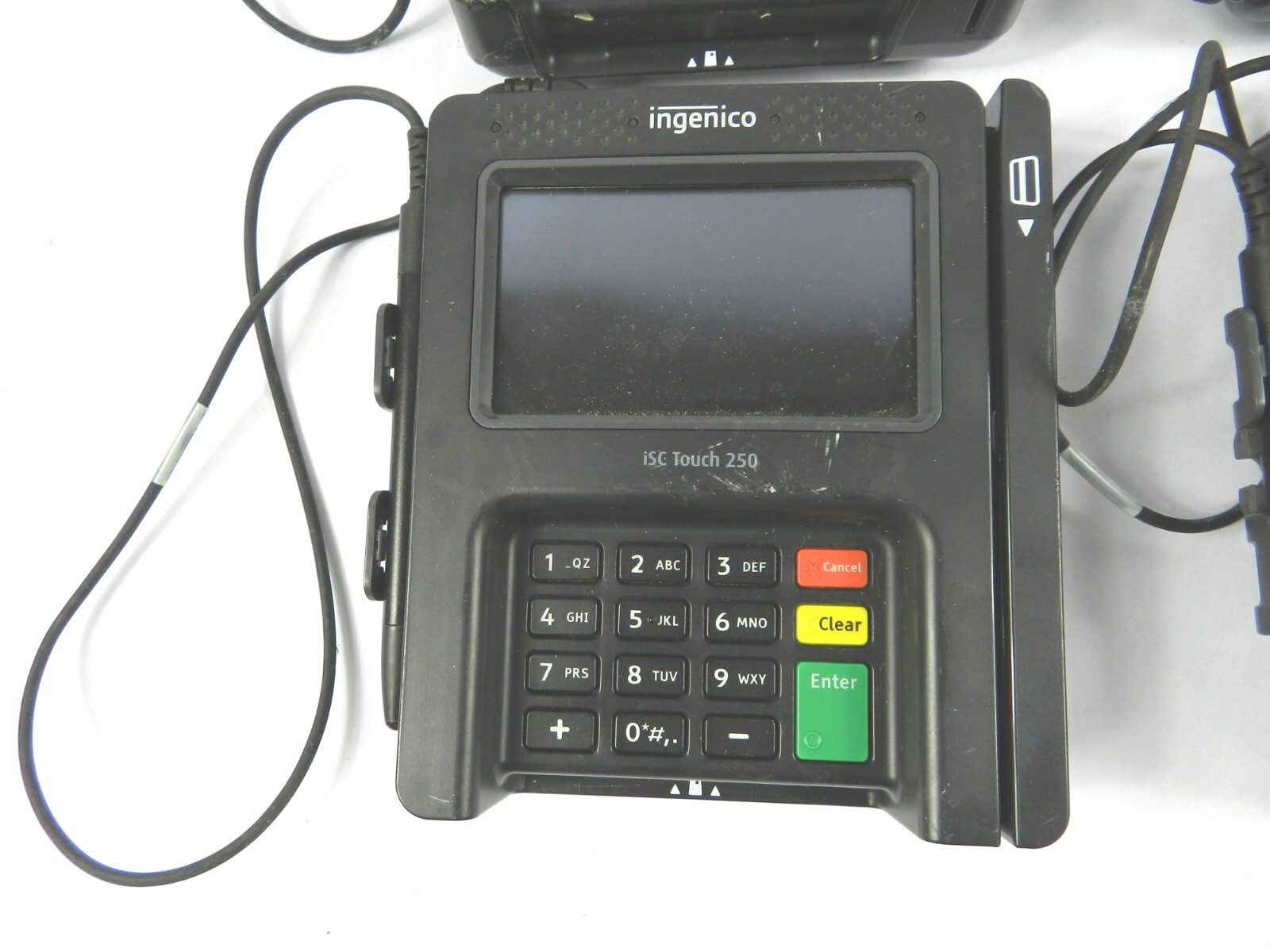 LOT (5) Ingenico ISC250-V4 iSC Touch 250 Card Readers w 5 Pens Black WORKS C321