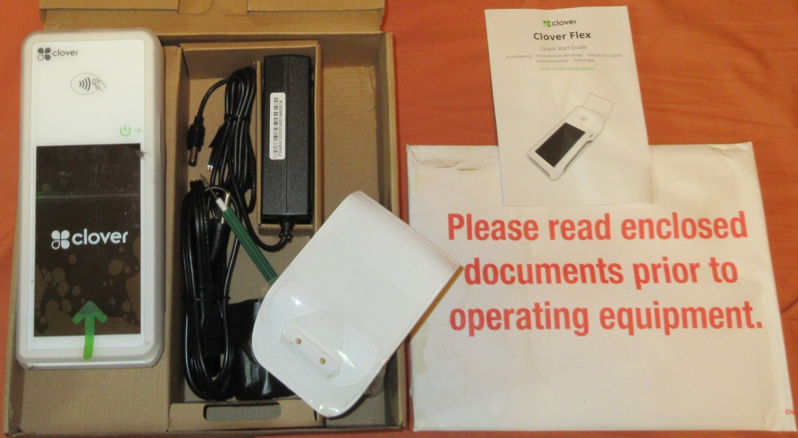 New Clover Flex Starter Kit Model K400 U Credit Card Terminal