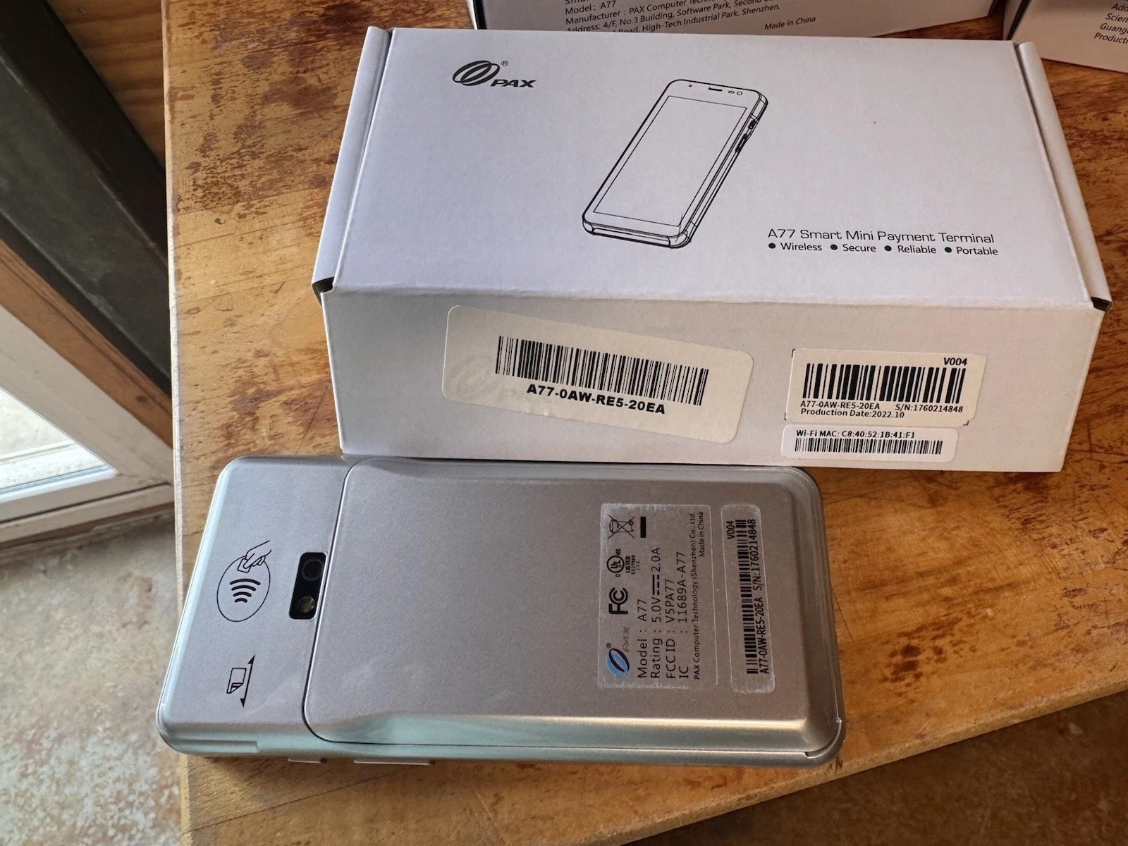 PAX A77 Wireless Smart Mini Payment Terminal POS for Android A77-0AW-RE5-20EA