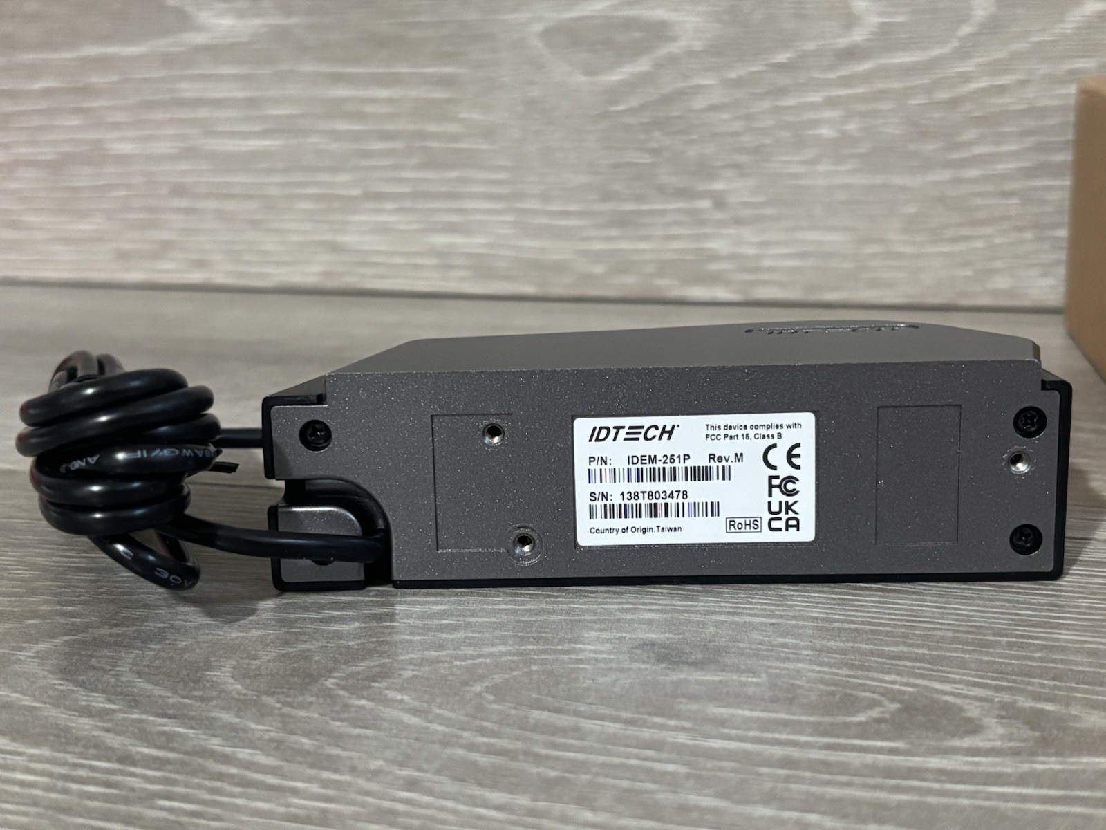 ID Tech Augusta, IDEM-251P, USB Chip and Magnetic Stripe Card Reader