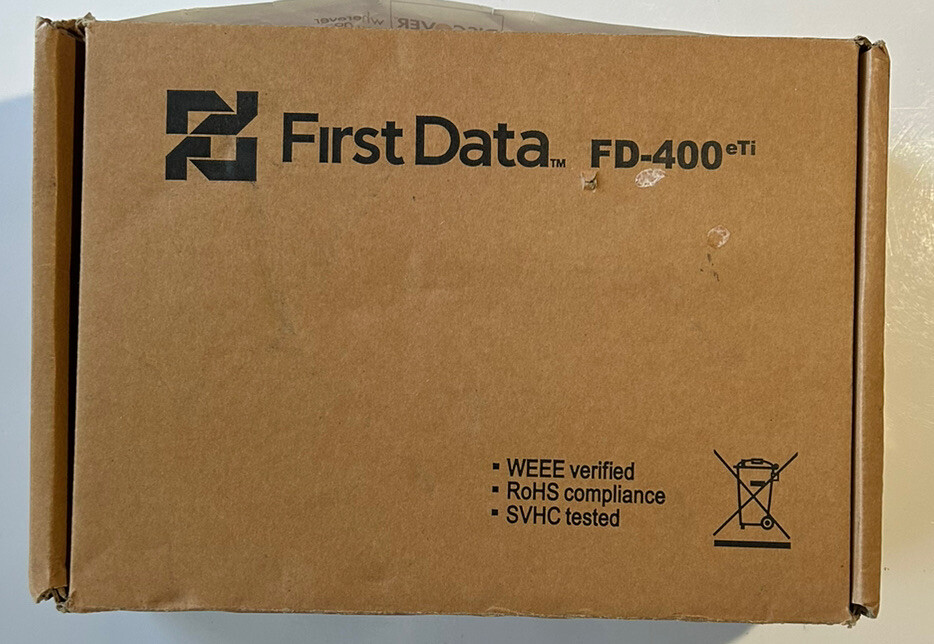First Data FD-400 Credit Debit Card Machine Terminal