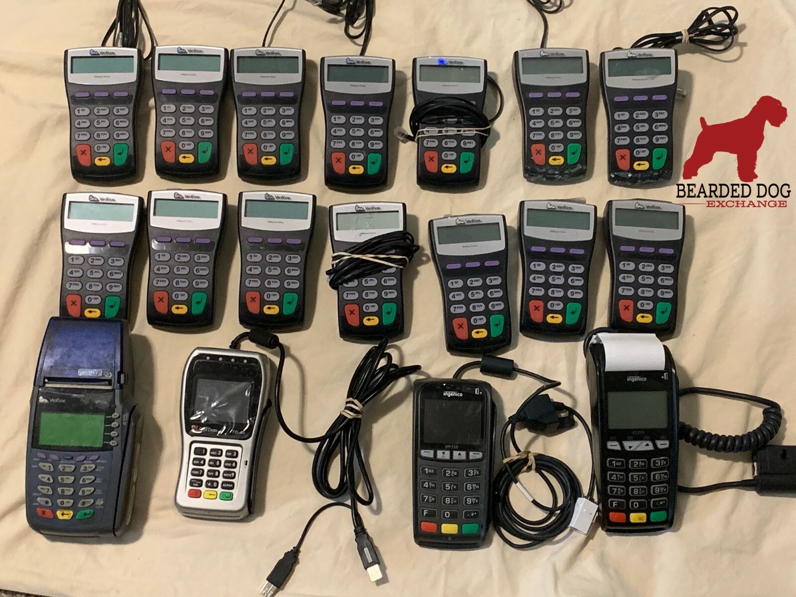 lot of 18 credit card readers: VeriFone, Ingenico, First Data