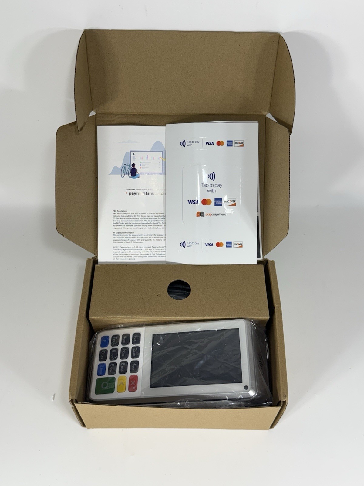 PAX A80 Smart Wireless/Ethernet Countertop Payment Terminal – A80-MBA-RD5-12AA