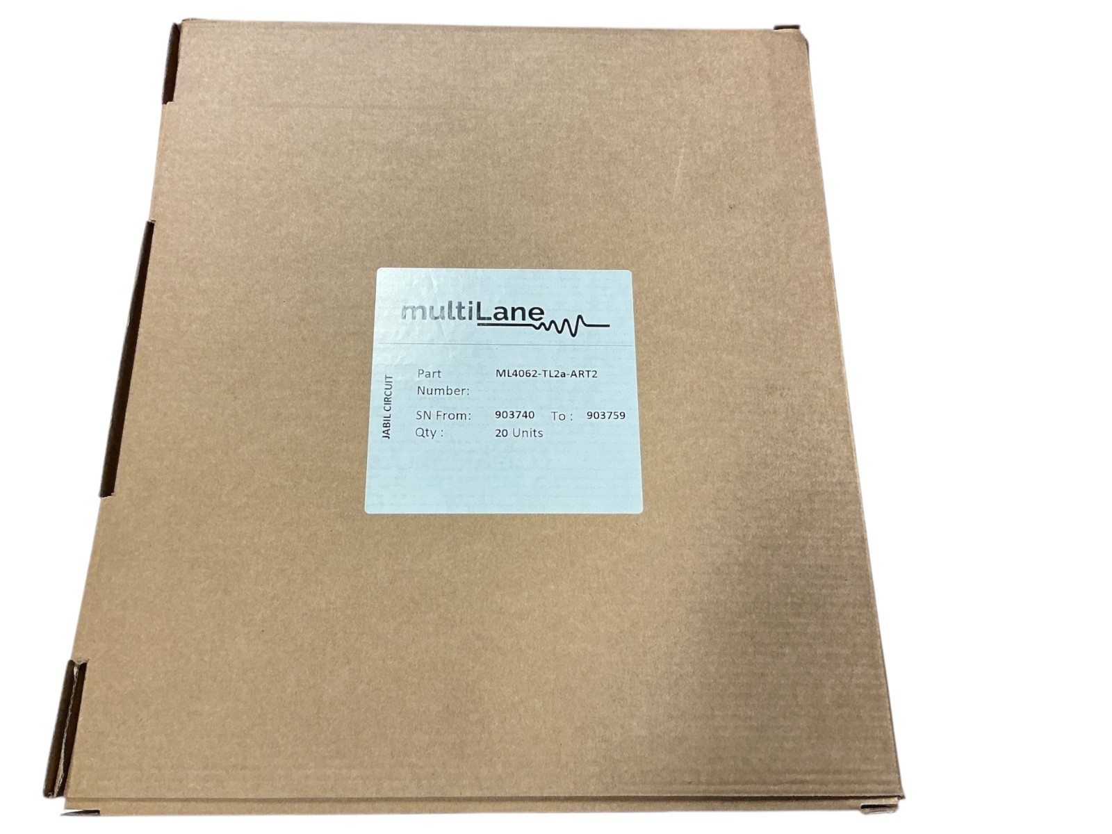 Lot 20 MultiLane ML4062-TL2a-ART2 QSFP-DD 20W Loopback Test Module