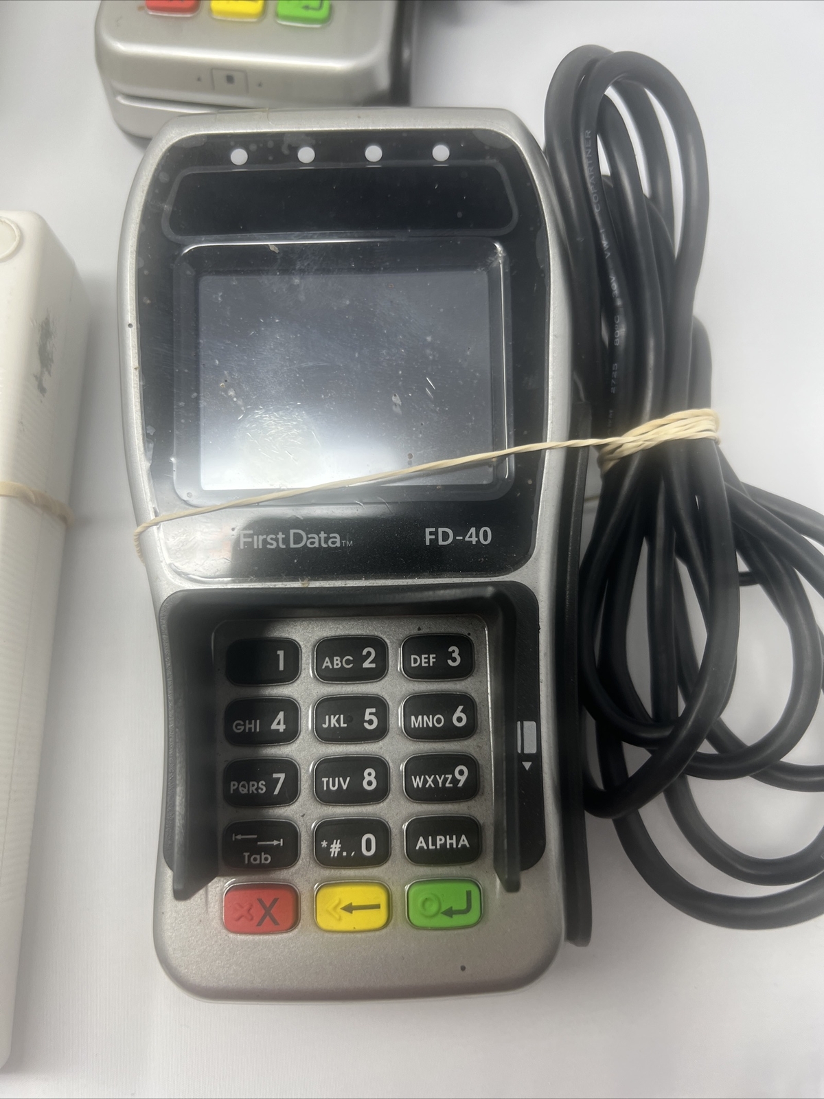 Clover C100 13″ POS 2 FSP-120 Power Cables 2 FD-40 Credit Card Terminals AS-IS
