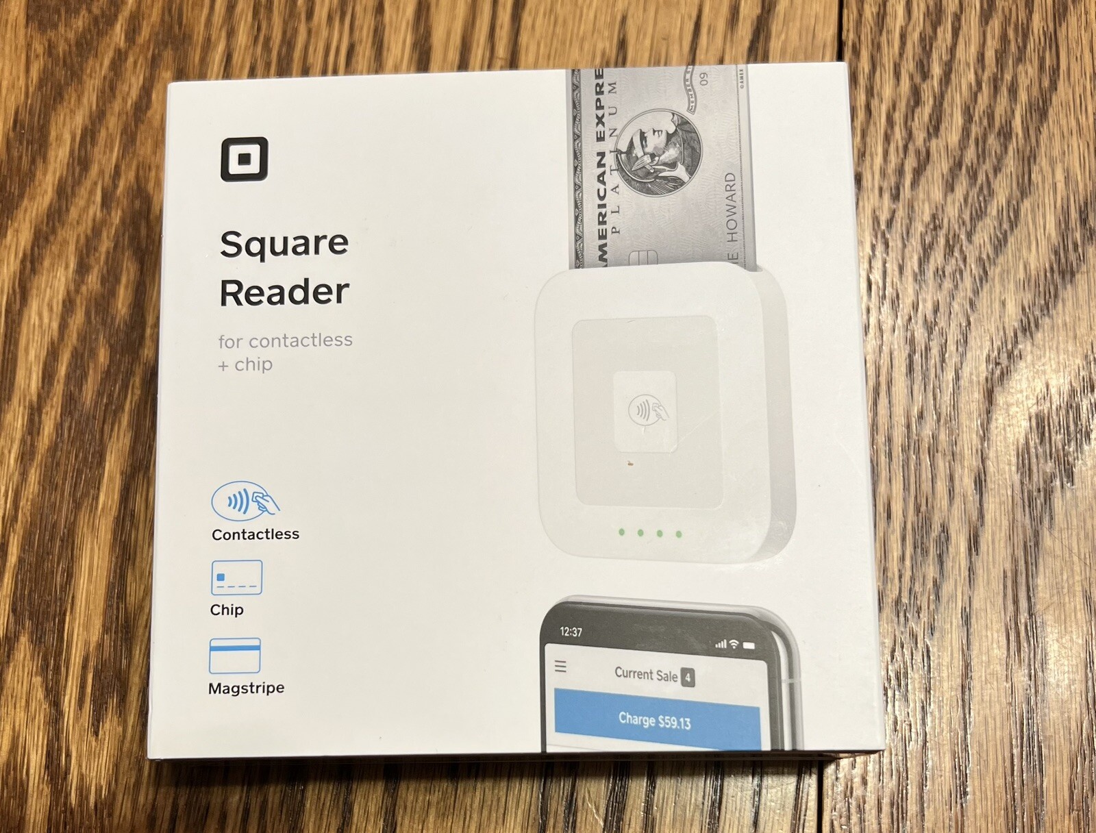 Square A-SKU-0113 Contactless Credit Card and Chip Reader – White