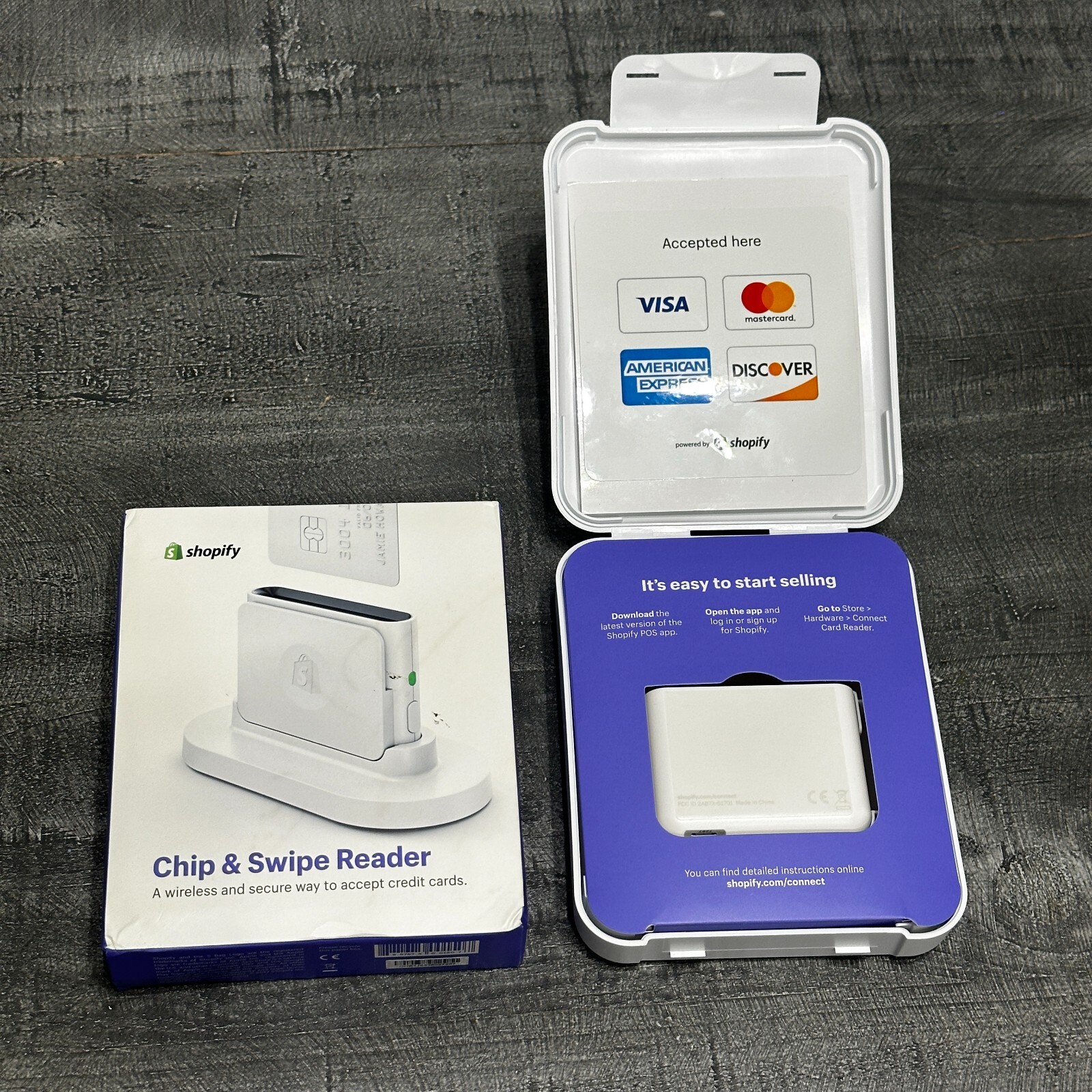 Shopify Chip and Swipe Model S1701 Credit Card Reader White – NEW Open Box