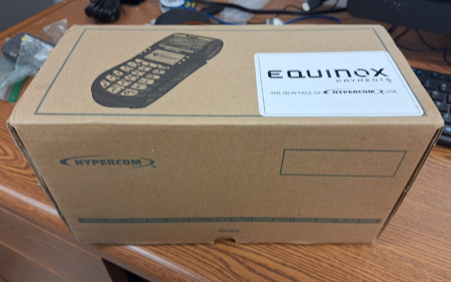 Equinox T4205 Credit Card Terminal w/ Pin Pad P1300 & AC Adapter