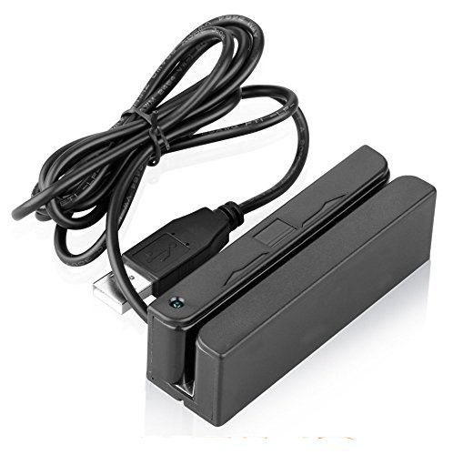 Portable Magnetic Credit Card Swiper Reader USB POS Cashier For Mac Or Windows