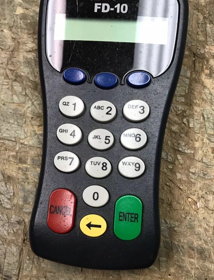 FIRST DATA FD-10C Pin Pad Card Reader POS Terminal 8001-pci
