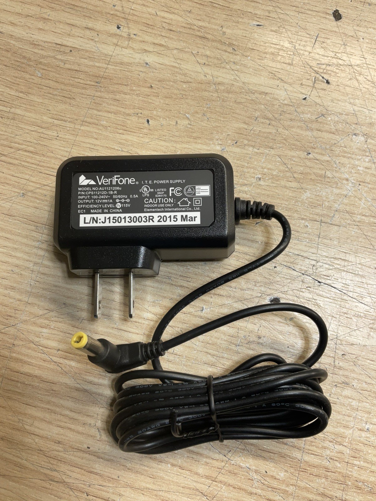 10 New VeriFone 12V Power Supply Model No AU1121206U/JUA2905