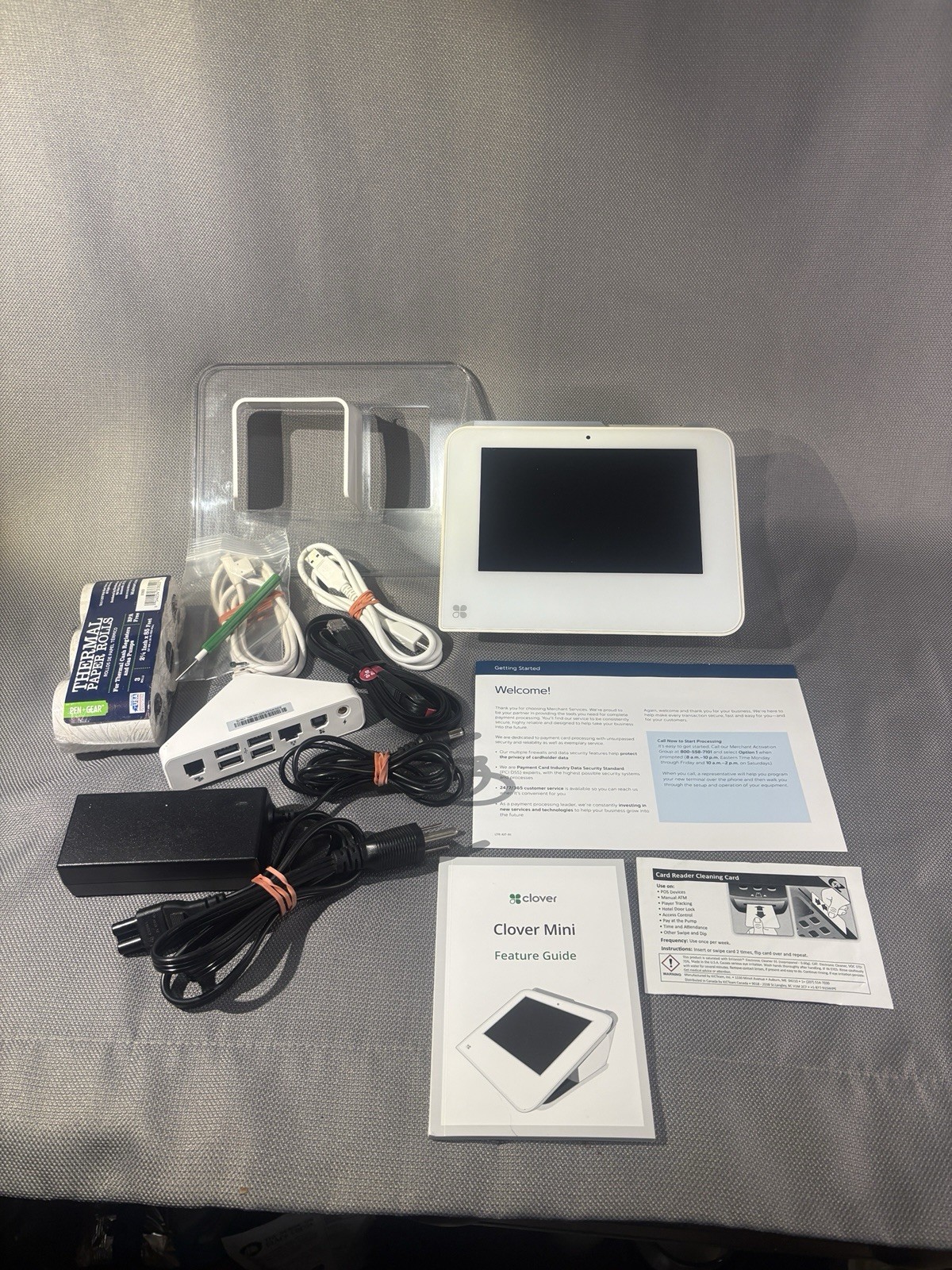 Clover Mini Wi-Fi C300 Card Reader Point of Sale System. 1st Generation