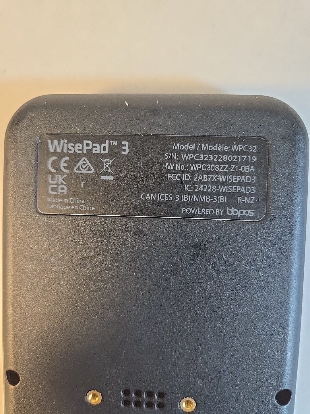 Wise Pad 3 Model WPC32 POS Card Reader