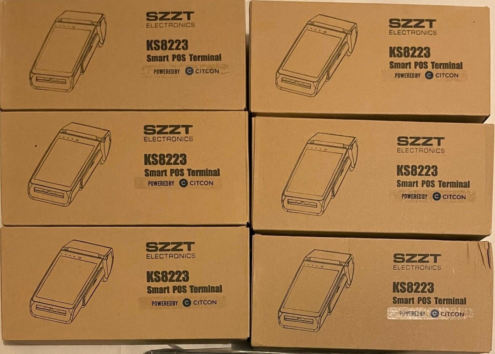 6 CITCON KS8223 -Smart Pos Terminal SZZT (For Parts) **SEE PICTURES**