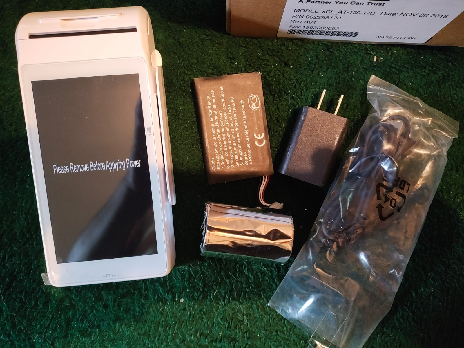 XAC Payment Terminal xCL AT-150U Payment Terminal Only No PowerDock New Open Box