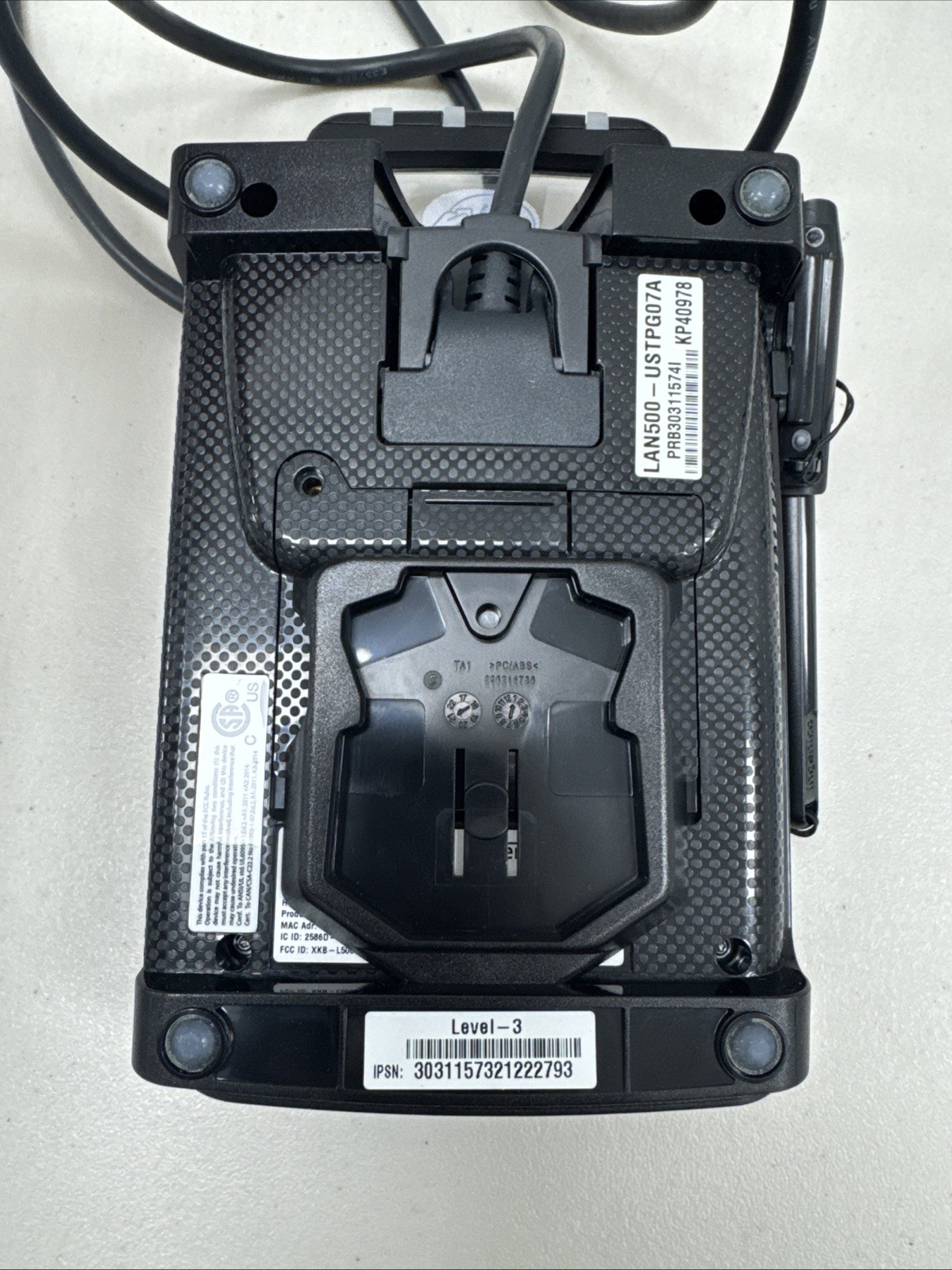 Ingenico Lane 5000 V2 Standard Terminal (PRB303115741) w/ cable and adaptor