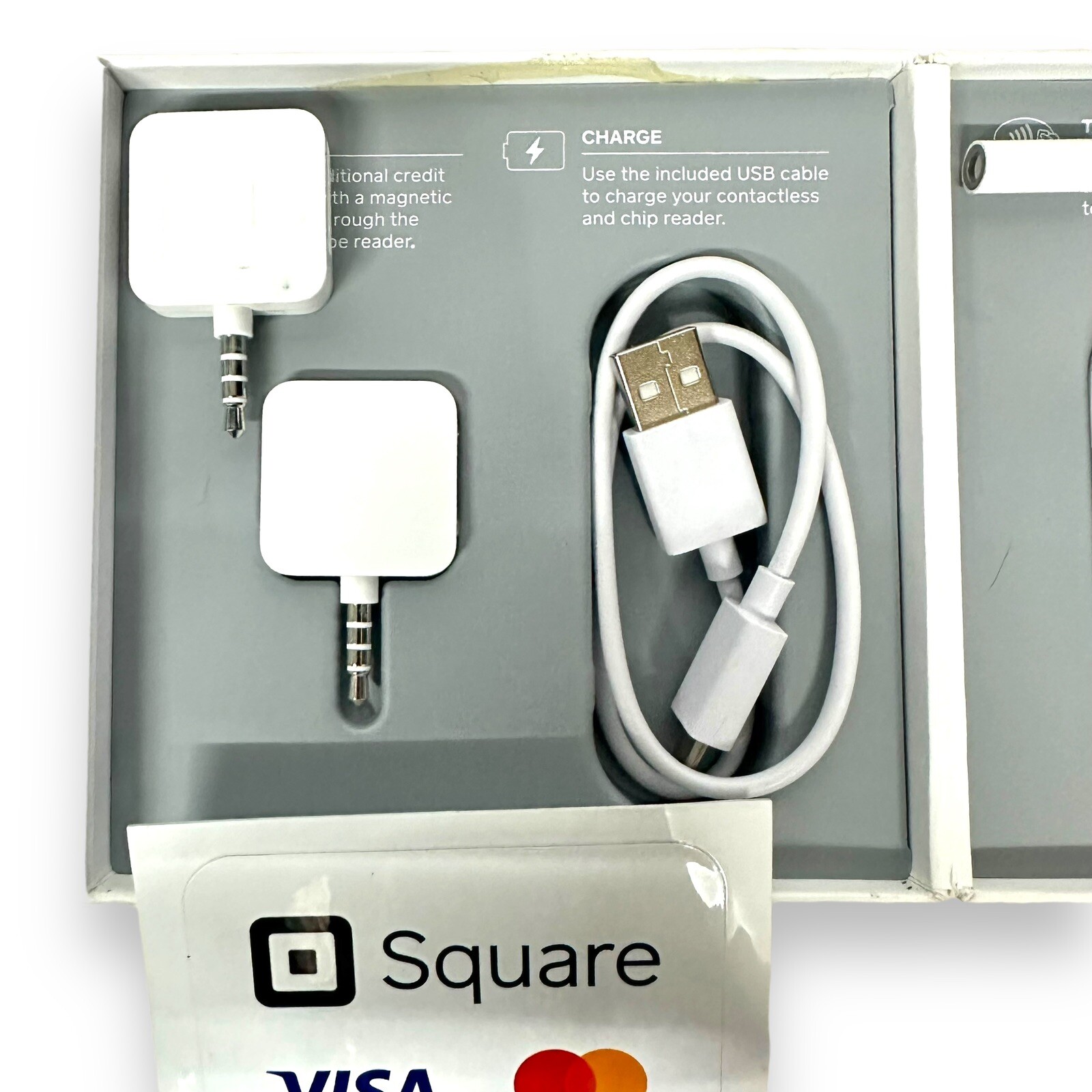 Square A-SKU-0485 Credit Card Reader for Contactless + 2 Chips + iPhone 3.5 Jack