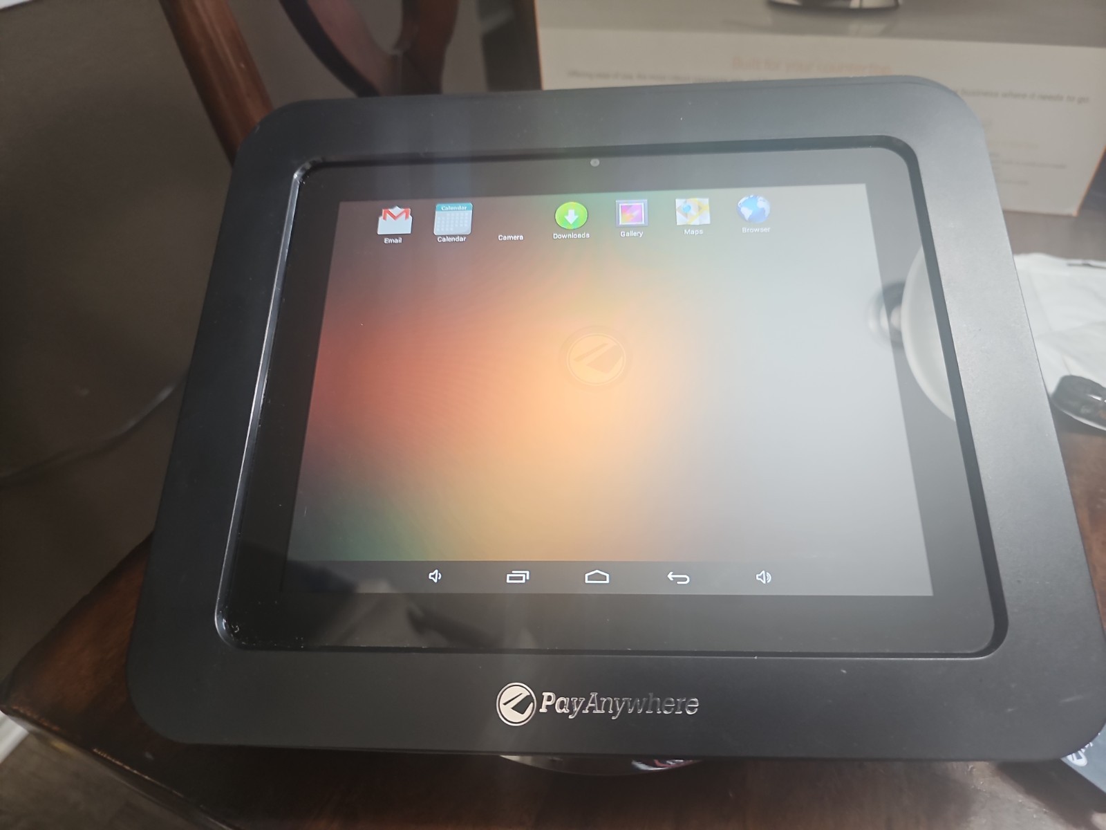 PayAnywhere 10″ POS Tablet Stand Credit Card Reader Terminal Complete Tested
