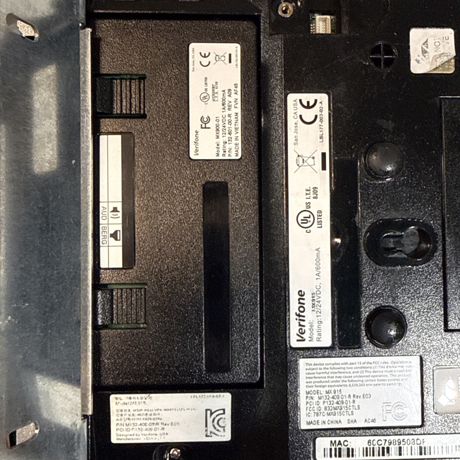 Lot 2 VeriFone MX 915 M132-409-01-R Credit Card Terminal Pin Pad Chip MX900