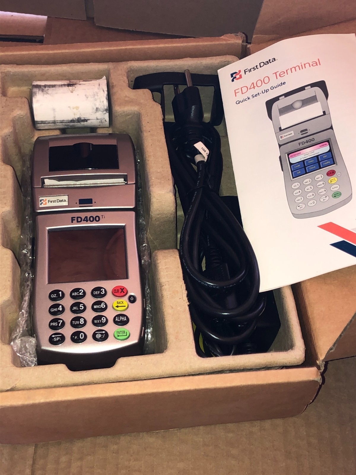 FIRST DATA FD400 CREDIT CARD MACHINE