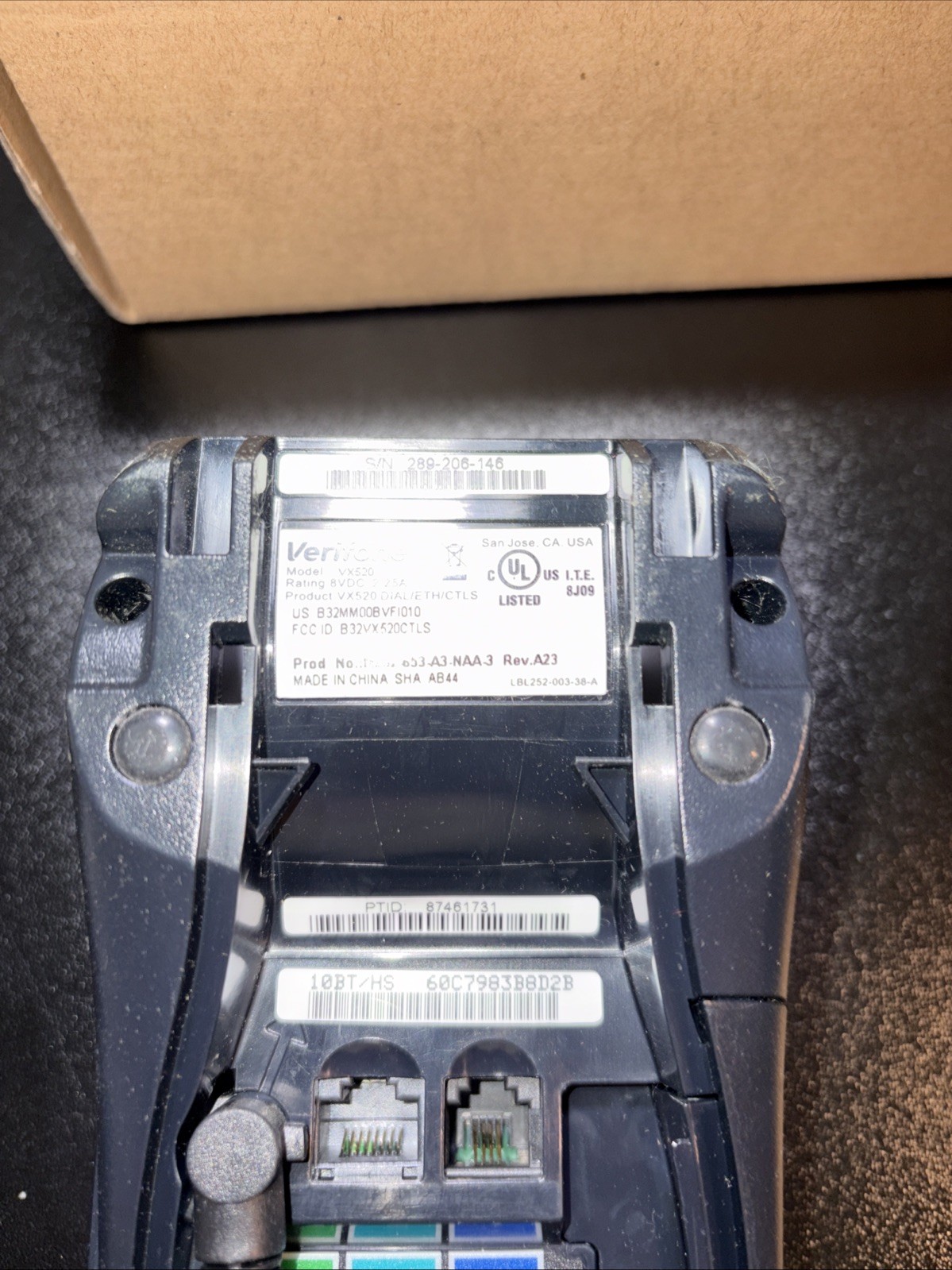 VeriFone VX 520 CTLS M252-653-A3-NAA-3