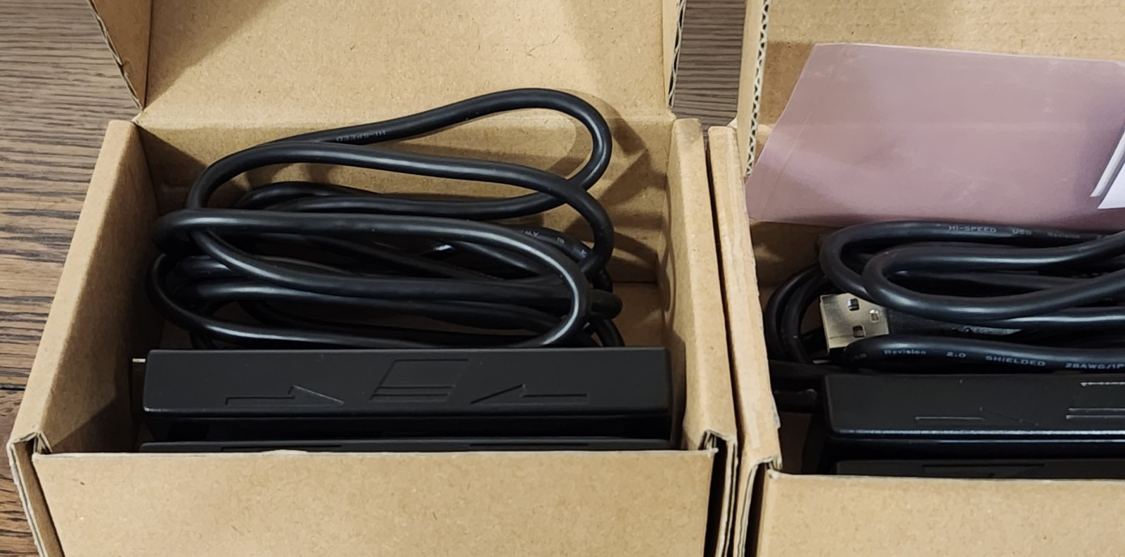 Set Of 2 MAGTEK 21040108 USB Credit Card Reader With Magnetic Swipe Black