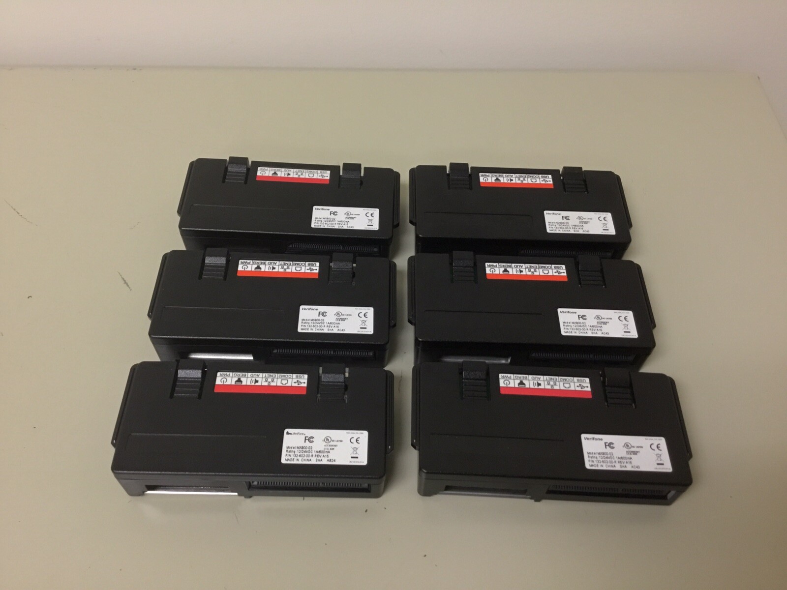 LOT OF 6 Verifone MX900-02 Input Output Ethernet Module 132-602-00-R for MX915