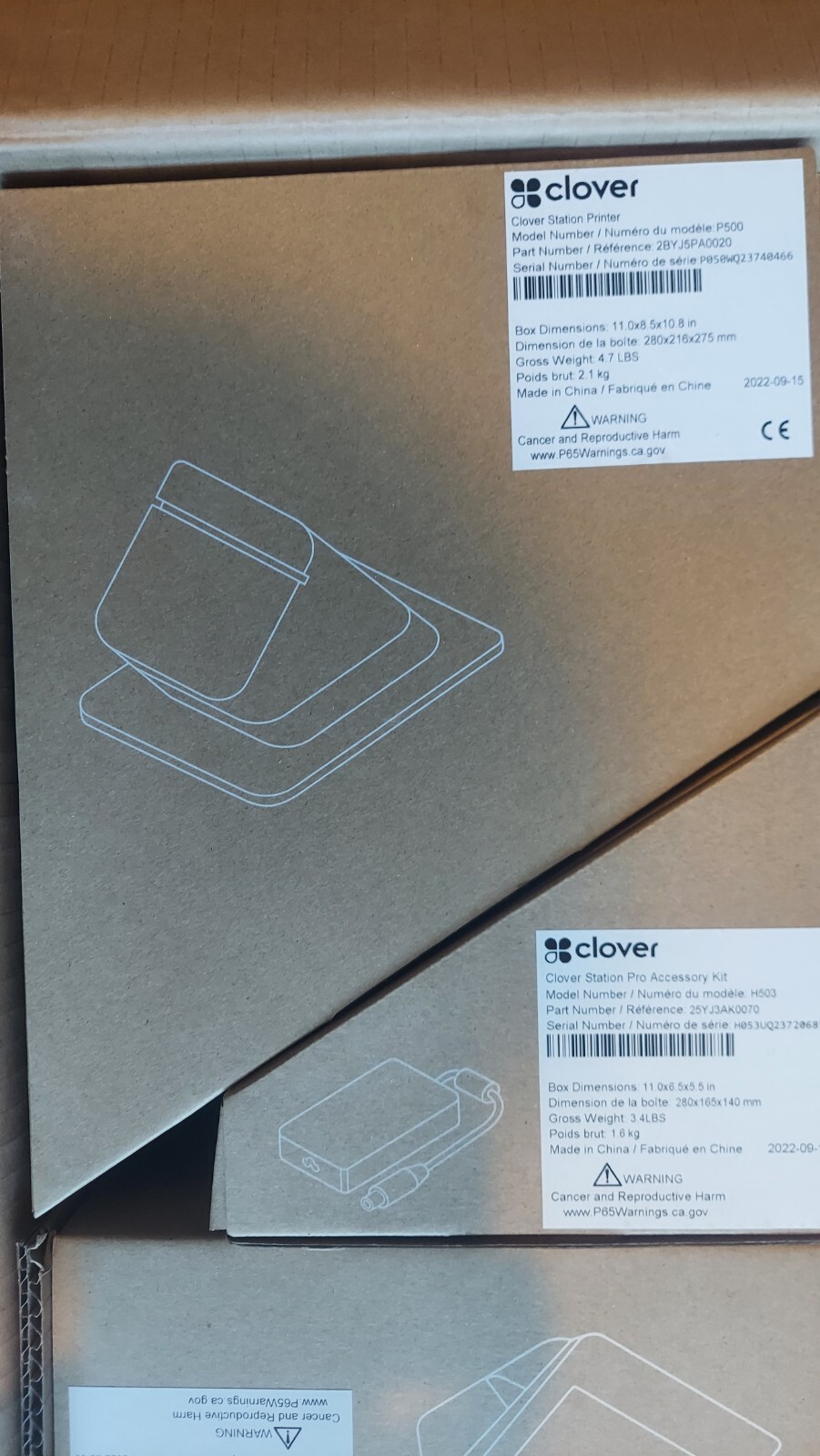 Clover POS System S503 C503 P500 POS Terminal Display Printer Register